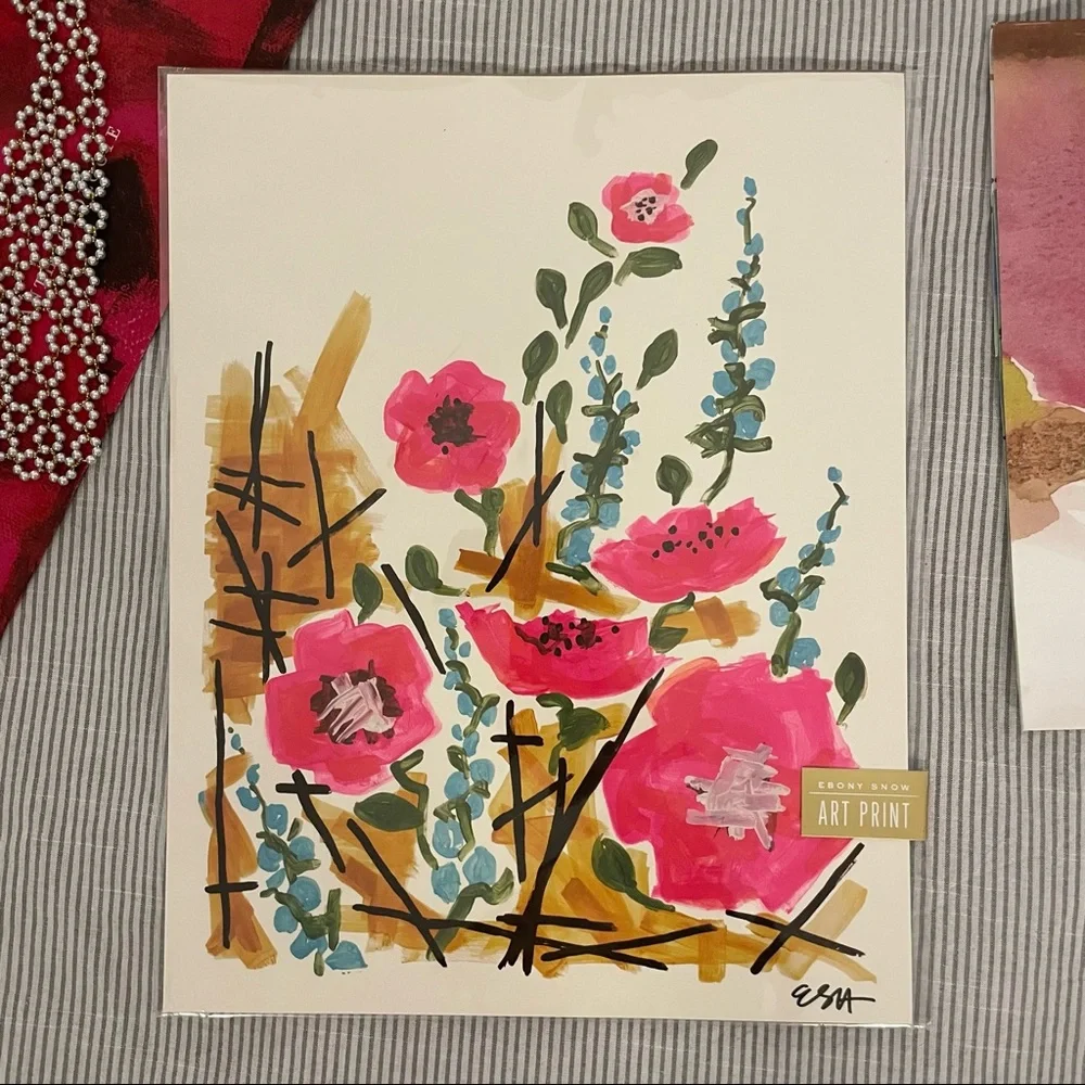 NWT - 11x14 Ebony Snow Print No. 1